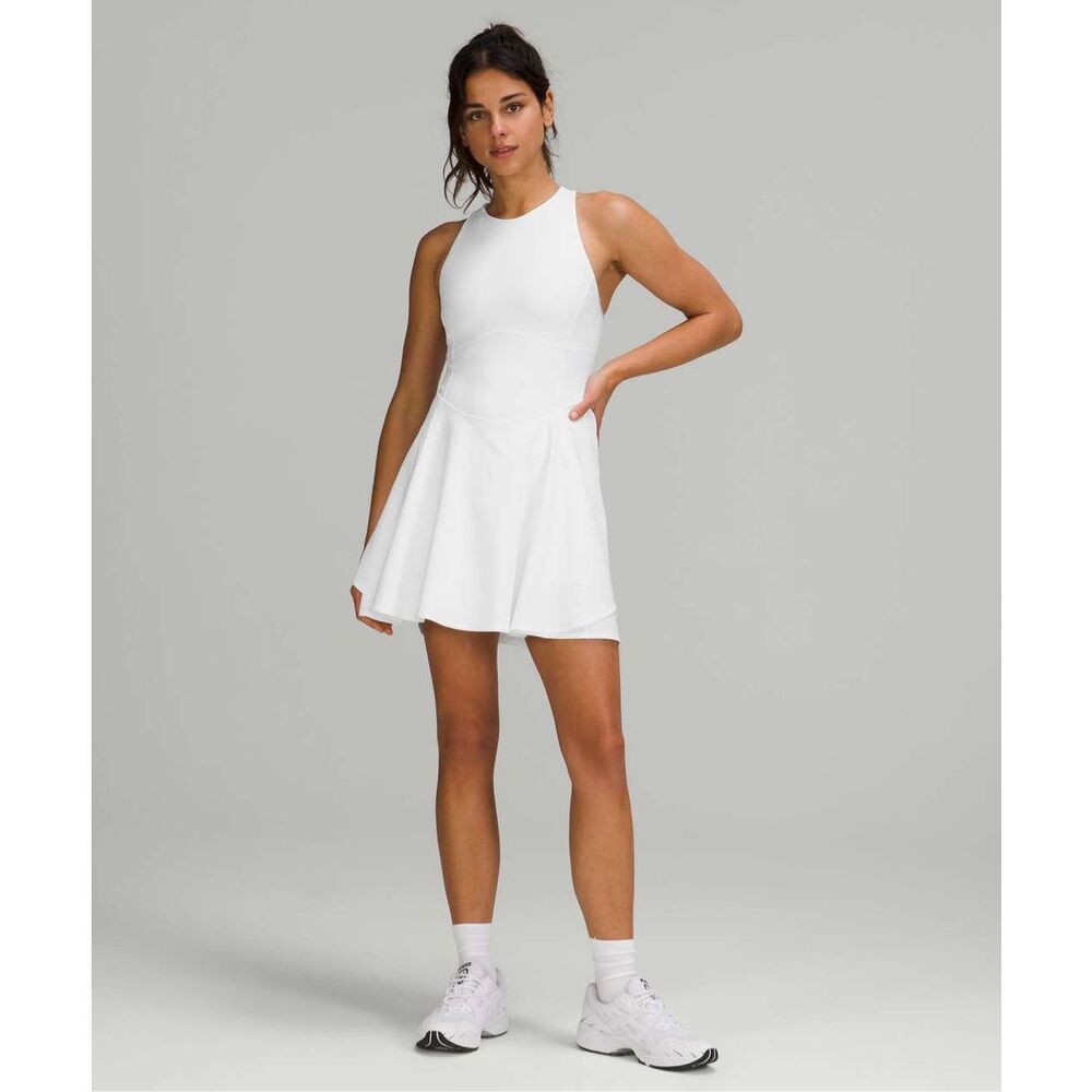 White Sleeveless Fit & Flare Mini Dress